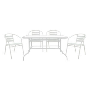 200 000318 Dining set 5pcs Valor-Tade set 5pcs Argos The Classic metal white