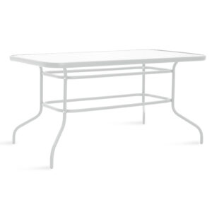 200 000319 1 Dining set 7pcs Valor-Obbi Argos The Classic metal-pe white