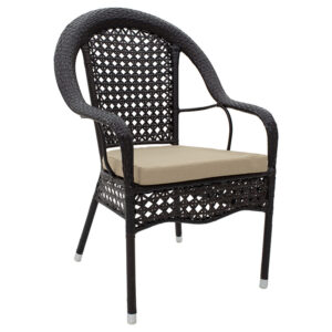 200 000329 2 Cellin dining set 7pcs Argos The Classic metal-pe rattan brown