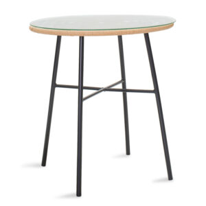 200 000369 1 Dining set 3pcs Gaus-Naoki Argos The Classic metal black pe natural