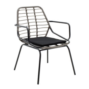 200 000392 2 Naoki dining set 3pcs Argos The Classic metal black-pe gray.