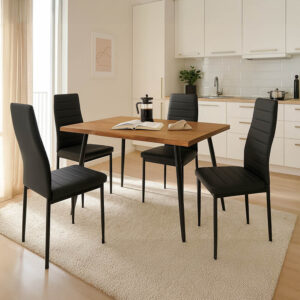 Neve-Parker Argos The Classic dining table set of 5 pcs 120x80x75cm