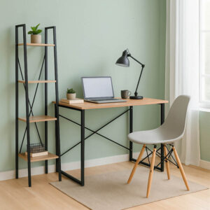 200 000660 Ramon-Zyn-Julita student office furniture package in gray shade Argos The Classic set of 3 pcs