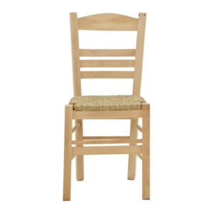 200 000740 3 Coffee shop chair with mat Sergeant Argos The Classic unpainted wood 42x40x89cm