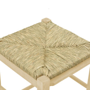 200 000744 2 Coffee shop stool without width with mat Bodier-Charchie I Argos The Classic unpainted wood 35x35x78cm