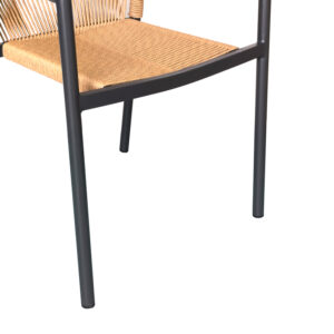 200 000821 3 Thorio-Lush dining table set of 5 Argos The Classic anthracite aluminum and plywood in a natural shade 160x90x75cm
