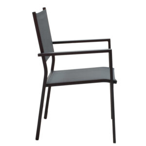 200 000825 3 Dining table Moly-Kliton A set of 5 Argos The Classic aluminum and anthracite textilene 150x80x74cm