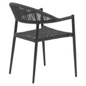 200 000829 2 Dining table Thorio- Freiburg set of 5 Argos The Classic anthracite aluminum and plywood in natural shade 160x90x75cm