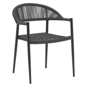 200 000847 1 Dining table Kliton-Freiburg set of 5 Argos The Classic aluminum in anthracite shade 80x80x74cm