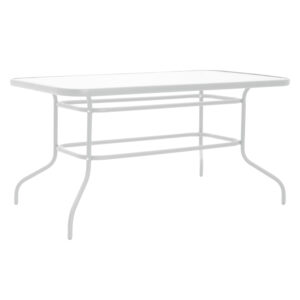 200 000918 1 Valor-Confidence dining table set of 5 Argos The Classic white metal 140x80x70cm