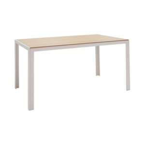 200 000930 1 Nares-Moritz dining table set of 5 Argos The Classic white aluminum and plywood in a natural shade 140x80x72.5cm