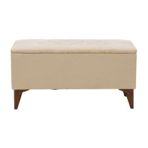 202 000086 3 Stool-trunk Elone Argos The Classic beige-walnut 90x40x44cm