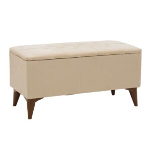 202 000086 Stool-trunk Elone Argos The Classic beige-walnut 90x40x44cm
