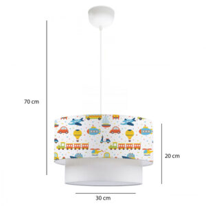 202 000121 3 Children's ceiling light Sarty Argos The Classic multicolor D30x20cm