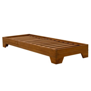 211 000001 1 Sunbed Sadie Argos The Classic solid fir wood walnut