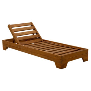211 000001 Sunbed Sadie Argos The Classic solid fir wood walnut