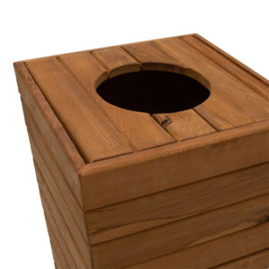 211 000011 2 Planter-bucket Otis Argos The Classic solid beech wood walnut 43x43x70.5cm