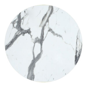 Table top Melody Argos The Classic HPL white marble Φ60cm 12mm thick