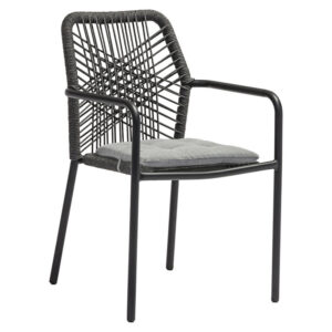 Armchair Kherson Argos The Classic aluminum ropa anthracite-gray cushion