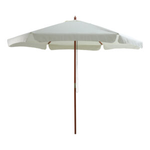 Umbrella professional Trigo Argos The Classic wood off-white fabric Φ3m