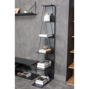 225 000027 1 Bookcase mini Tars Argos The Classic dark grey-black 50x22x150cm