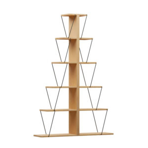Bookcase mini Tars Argos The Classic sonoma-black100x22x150cm