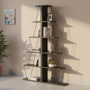 225 000041 1 Bookcase mini Tars Argos The Classic dark grey-black100x22x150cm