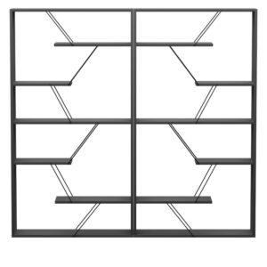 225 000044 2 Bookcase Tars Argos The Classic dark grey-black 168x24x157cm