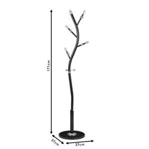 226 000020 3 Coat Stand Sergio Argos The Classic metal white-natural D37x171cm
