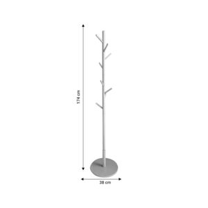 226 000023 3 Coat stand Driko Argos The Classic natural wood D38x174cm