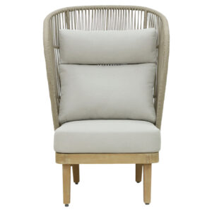 228 000046 3 Nicholas Argos The Classic 3pc living room set solid eucalyptus wood-beige fabric
