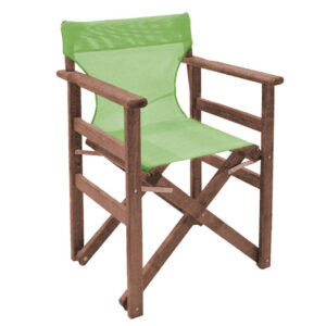237 000030 3 Dining table Retto set of 5 pieces solid beech wood walnut-light green 120x75x71cm