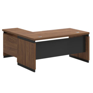 246 000002 2 Professional reversible office desk Oscar Argos The Classic walnut-charcoal 180x170χ76cm