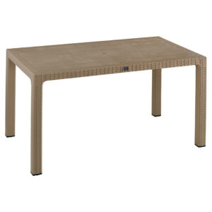 Table Explore Argos The Classic with UV protection PP color cappucino 150x90x73.5cm