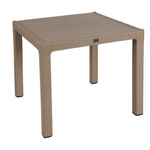 Table Explore Argos The Classic with UV protection PP color cappucino 90x90x73.5cm
