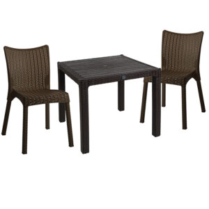 Dining set Explore-Confident Argos The Classic set 3pieces PP brown 90x90x73.5cm