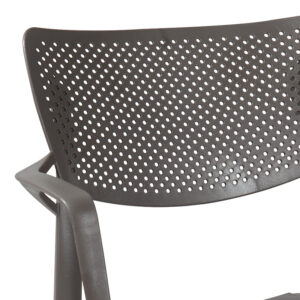 253 000086 2 Dining set Icon-Frontline Argos The Classic set 5pieces PP dark grey 80x80x74,5cm