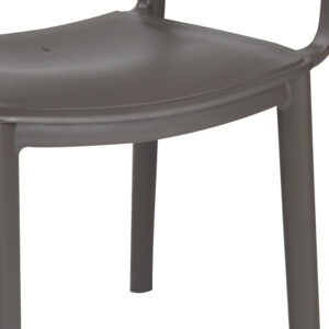 253 000086 3 Dining set Icon-Frontline Argos The Classic set 5pieces PP dark grey 80x80x74,5cm