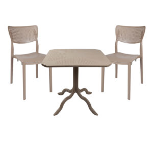Icon-Ignite Argos The Classic dining set 3pcs PP in cappuccino color