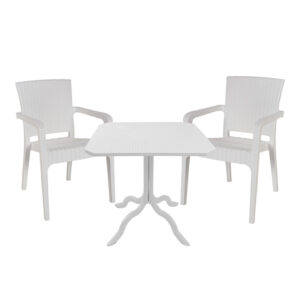 Dining table Icon-Halcyon Argos The Classic set of 3 pieces PP in white shade