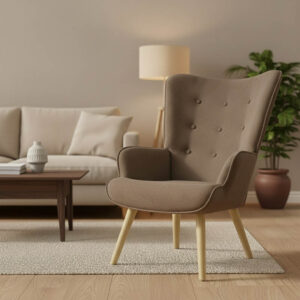 255 000002 1 Armchair Fluffy Argos The Classic fabric brown-natural 75x69x96cm