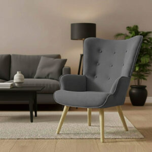 255 000003 1 Armchair Fluffy Argos The Classic fabric anthracite-natural 75x69x96cm