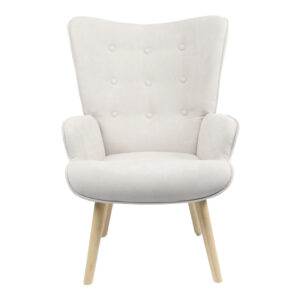 255 000020 3 Armchair Fluffy Argos The Classic fabric light grey-natural leg 75x69x96cm