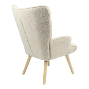 255 000021 2 Armchair Fluffy Argos The Classic teddy fabric cream-natural 75x69x96cm