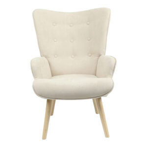 255 000022 3 Armchair Fluffy Argos The Classic beige fabric-natural leg 75x69x96cm