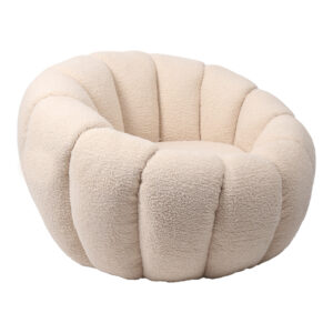 Armchair Yannick Argos The Classic boucle fabric beige 92x92x60cm