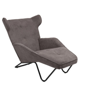 Relax Totely armchair Argos The Classic charcoal fabric and metal black leg 74.5x122x90cm