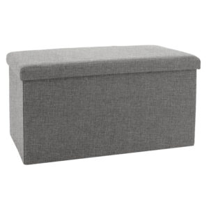 Stool-trunk Greatness Argos The Classic fabric grey 76x38x38cm
