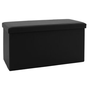 Stool-trunk Cooperation Argos The Classic pu black 76x38x38cm