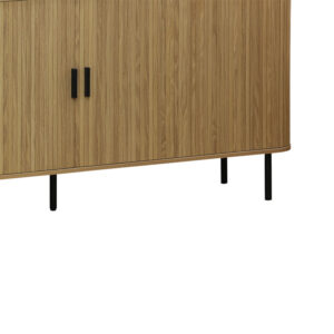 260 000005 3 Buffet Scandi Argos The Classic MDF natural color with black metal legs 170x45x80cm